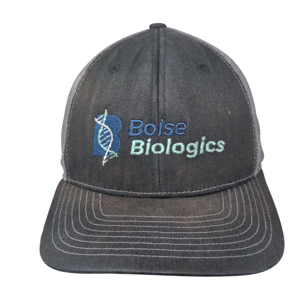 Boise Biologics Snapback Trucker Hat Black One Size Mesh Back 6 Panel
